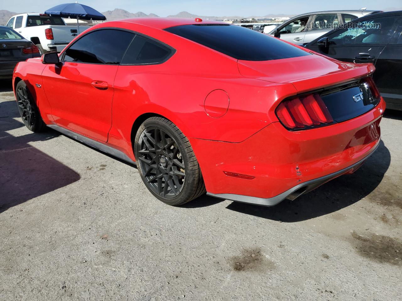 2015 Ford Mustang Gt Red vin: 1FA6P8CF5F5319240