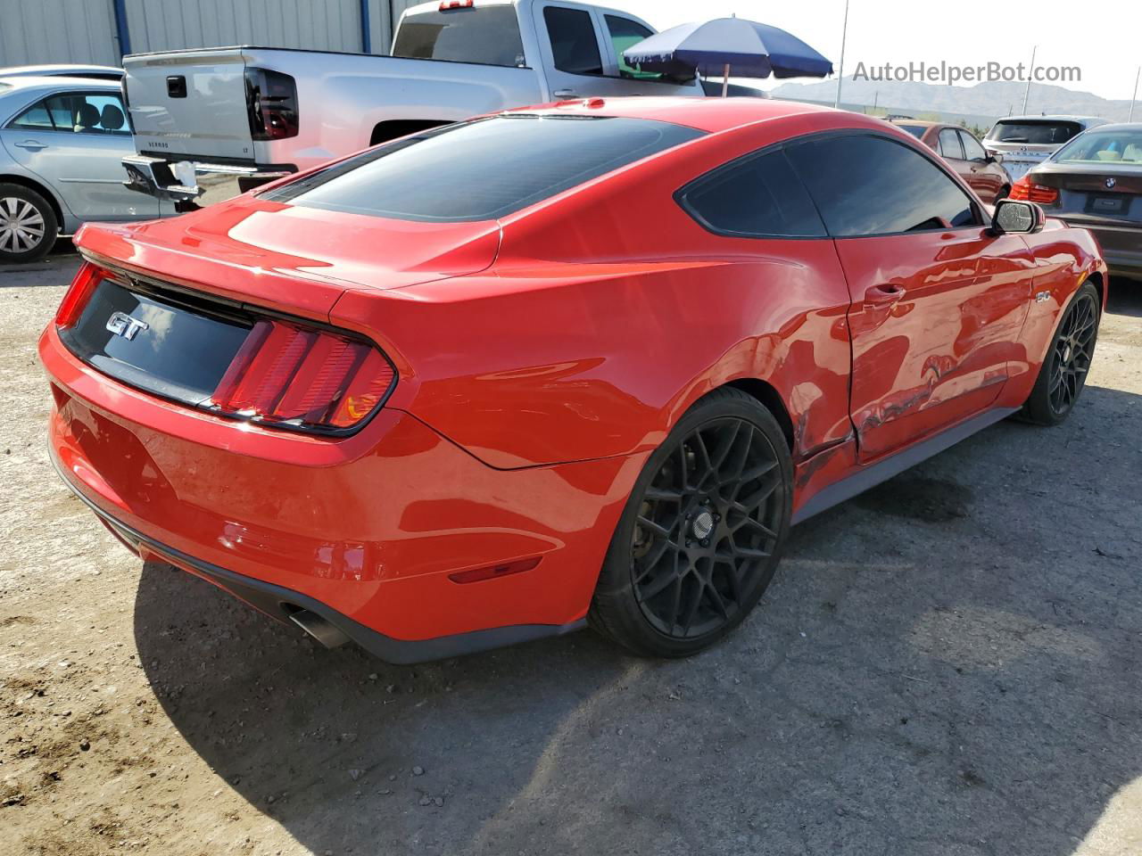 2015 Ford Mustang Gt Red vin: 1FA6P8CF5F5319240