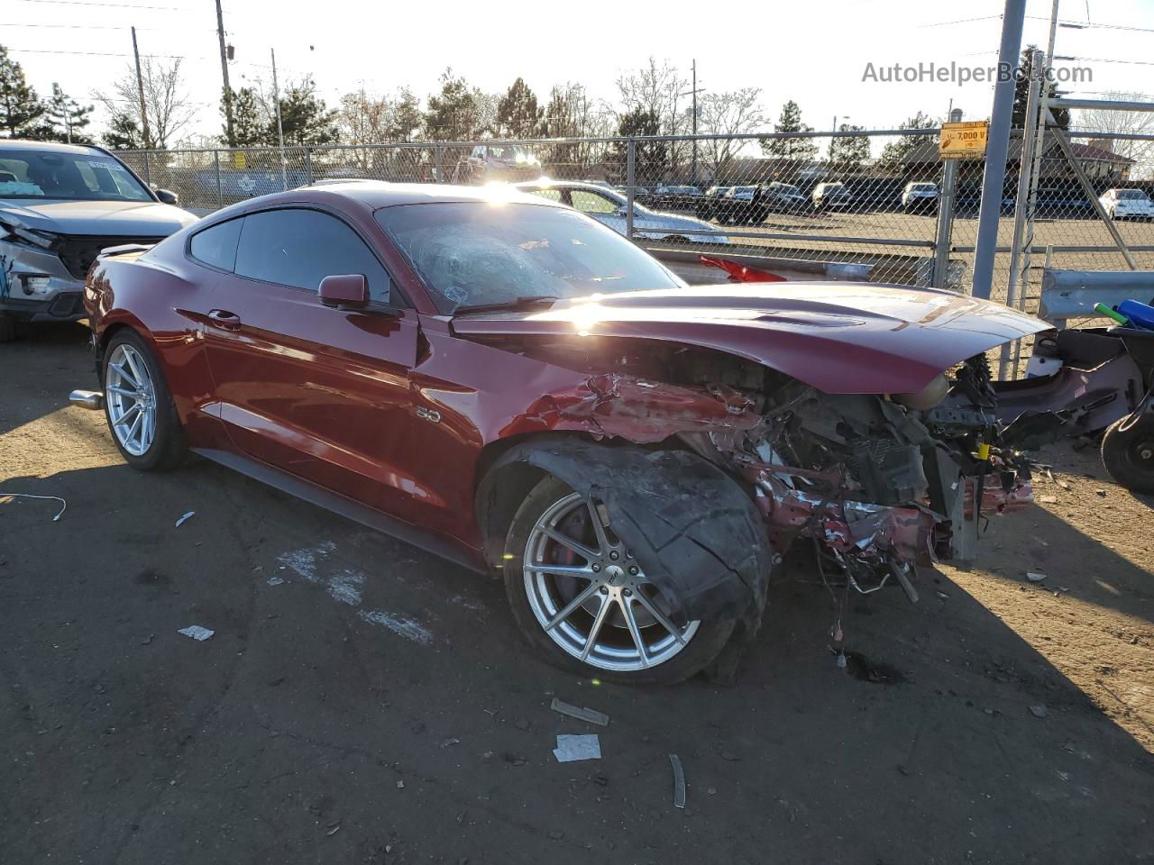 2015 Ford Mustang Gt Red vin: 1FA6P8CF5F5322588