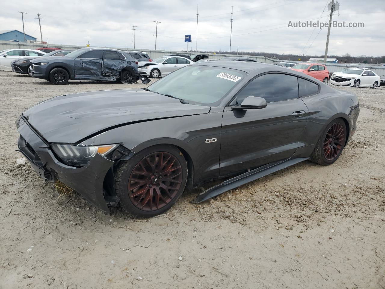 2015 Ford Mustang Gt Gray vin: 1FA6P8CF5F5339097