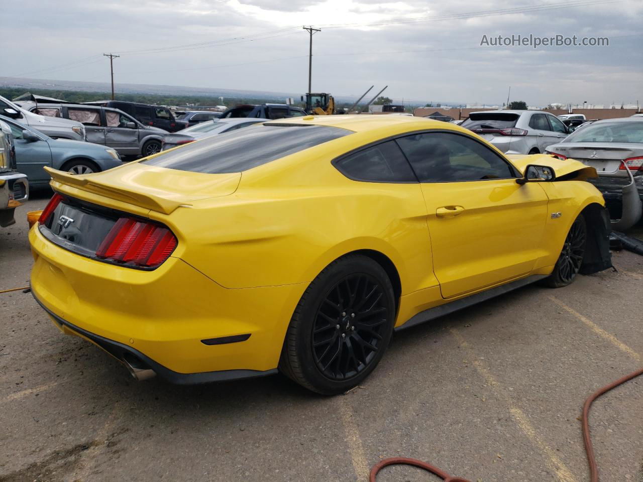 2015 Ford Mustang Gt Yellow vin: 1FA6P8CF5F5348415