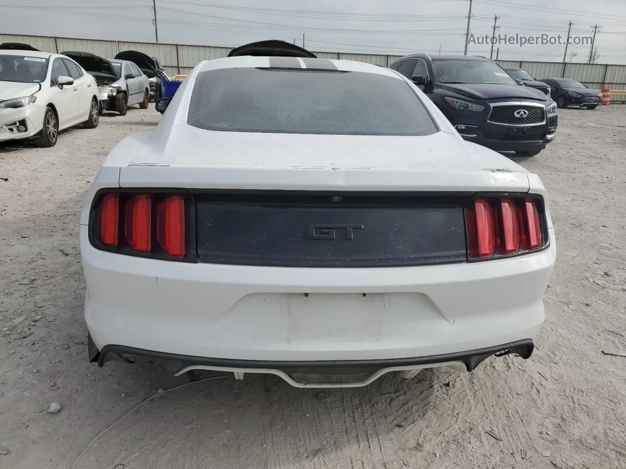 2016 Ford Mustang Gt White vin: 1FA6P8CF5G5241740