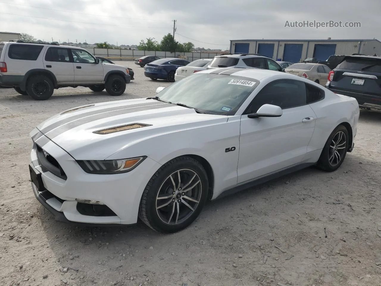 2016 Ford Mustang Gt White vin: 1FA6P8CF5G5241740