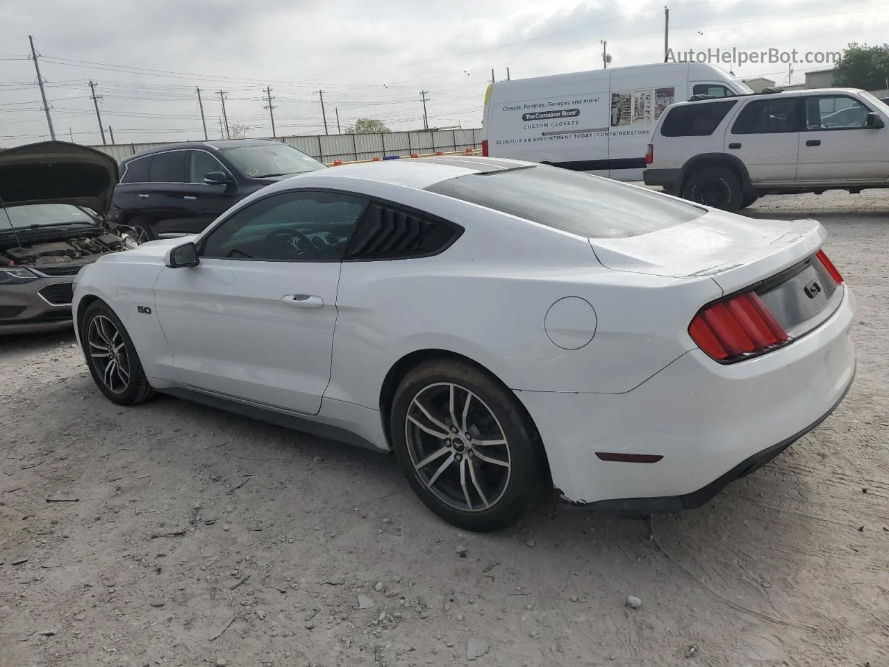 2016 Ford Mustang Gt White vin: 1FA6P8CF5G5241740