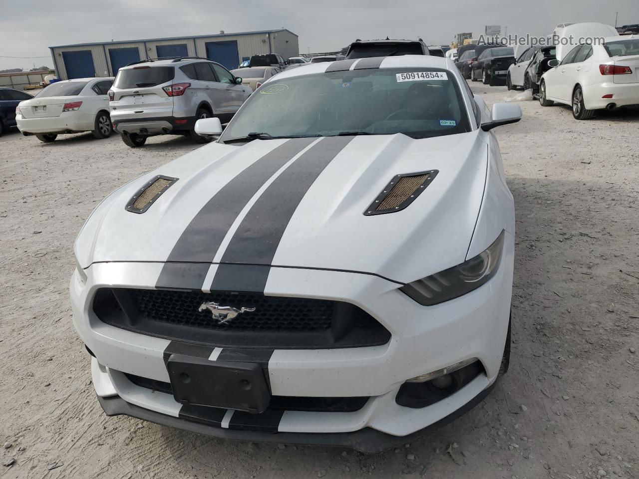 2016 Ford Mustang Gt White vin: 1FA6P8CF5G5241740