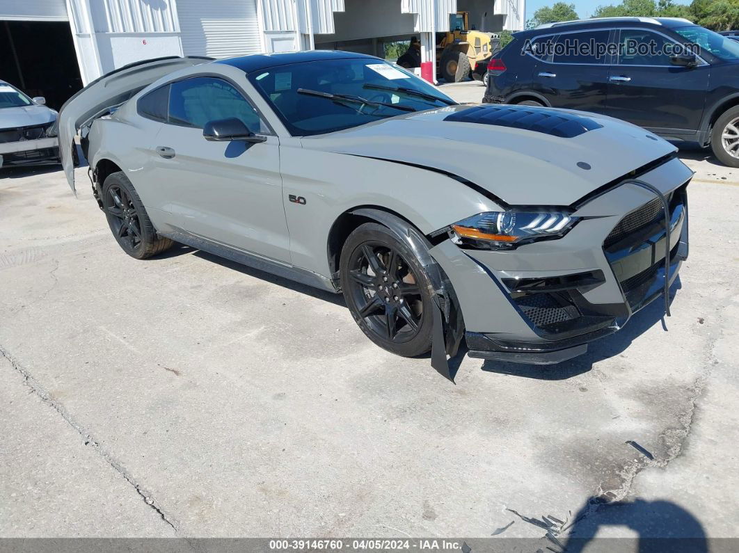 2019 Ford Mustang Gt Premium Gray vin: 1FA6P8CF5K5117153