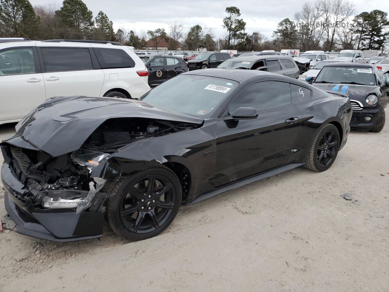 2020 Ford Mustang Gt Черный vin: 1FA6P8CF5L5105487