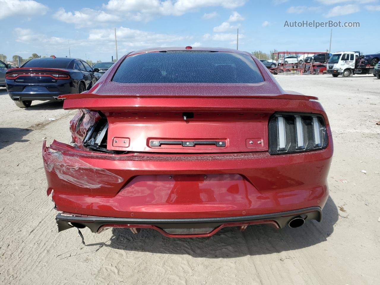 2015 Ford Mustang Gt Burgundy vin: 1FA6P8CF6F5317142