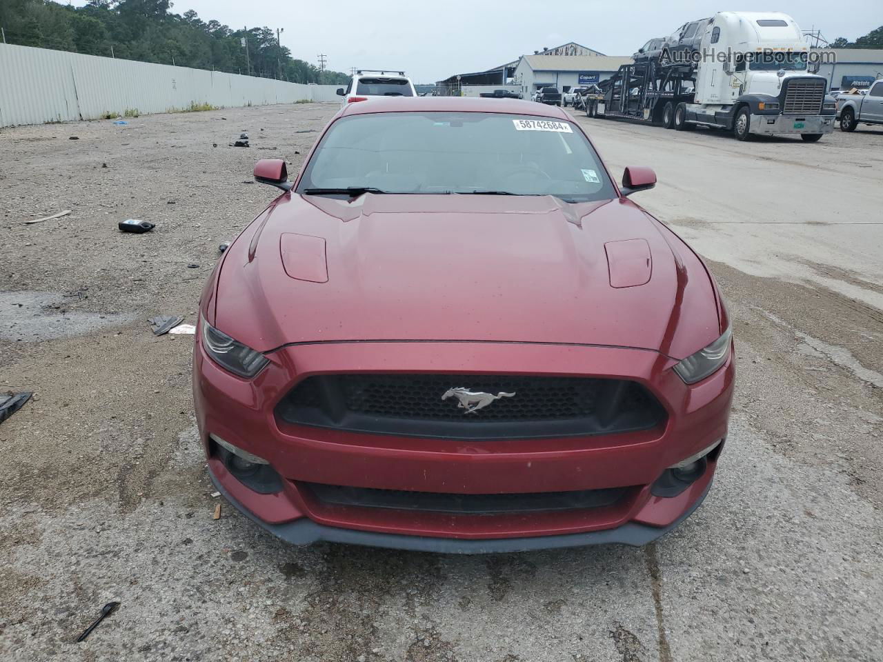 2015 Ford Mustang Gt Red vin: 1FA6P8CF6F5354062