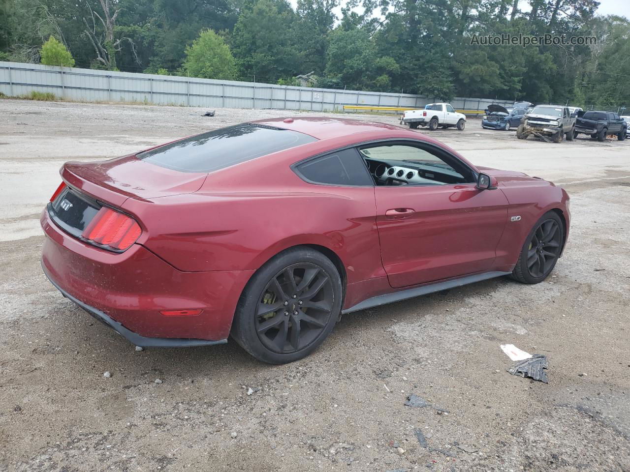 2015 Ford Mustang Gt Red vin: 1FA6P8CF6F5354062