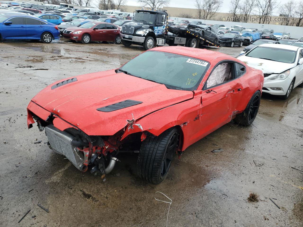 2015 Ford Mustang Gt Red vin: 1FA6P8CF6F5362744