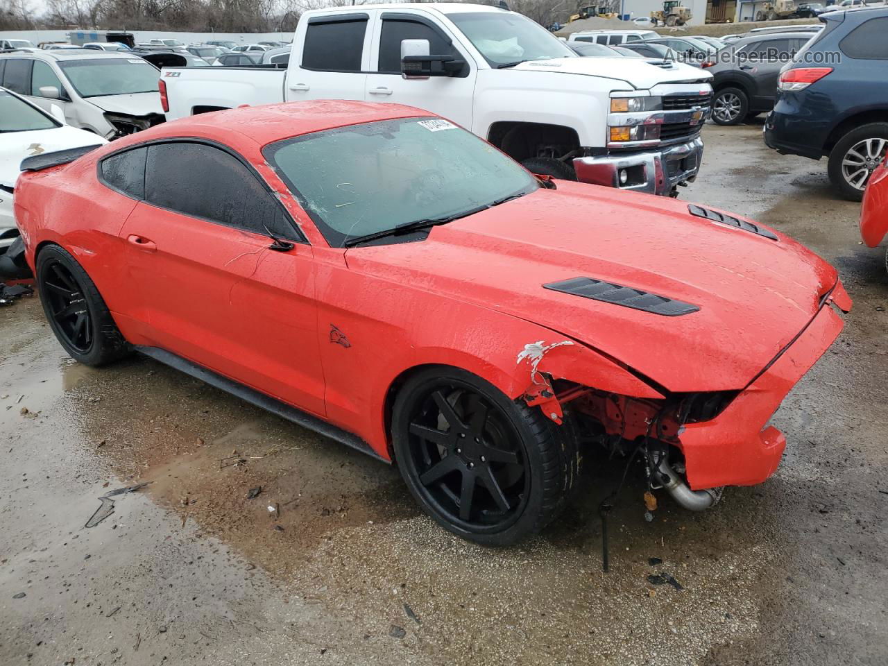 2015 Ford Mustang Gt Red vin: 1FA6P8CF6F5362744