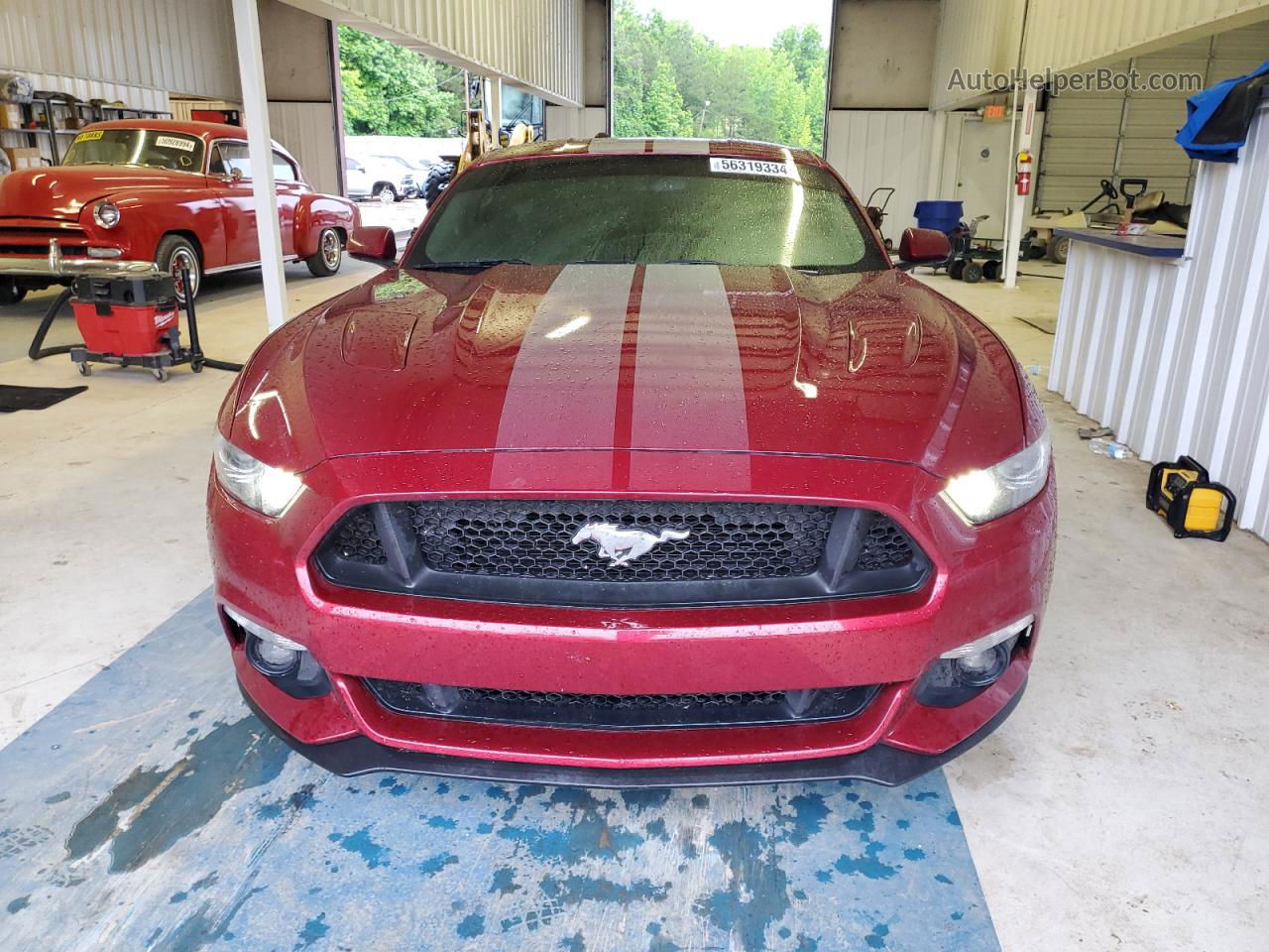 2016 Ford Mustang Gt Red vin: 1FA6P8CF6G5235574