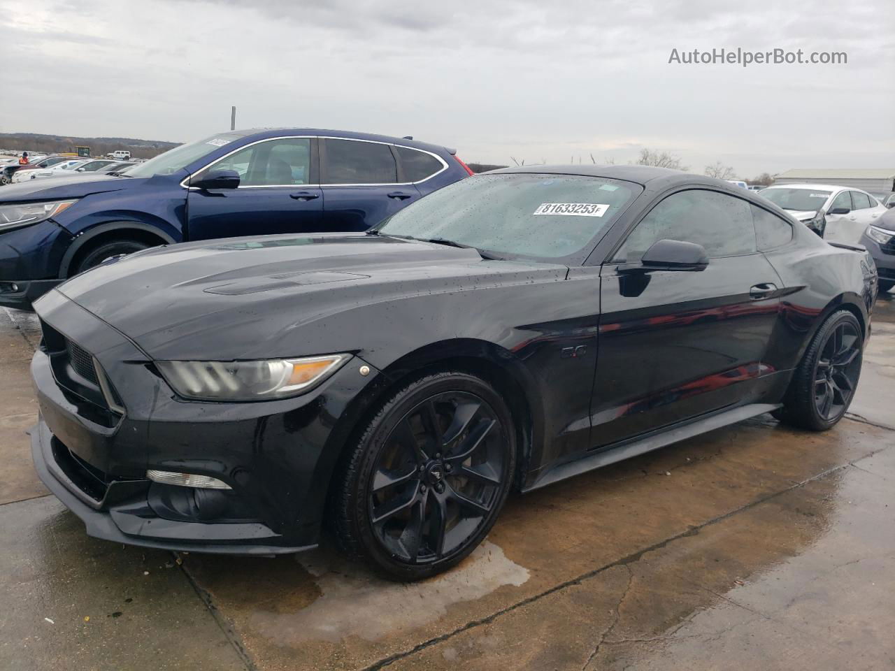 2016 Ford Mustang Gt Черный vin: 1FA6P8CF6G5236871