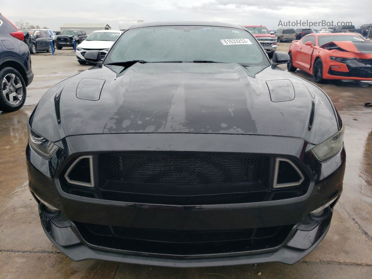 2016 Ford Mustang Gt Черный vin: 1FA6P8CF6G5236871