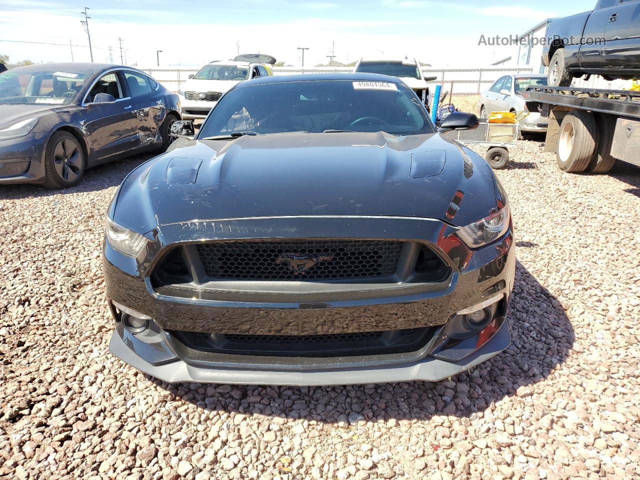 2016 Ford Mustang Gt Черный vin: 1FA6P8CF6G5261866