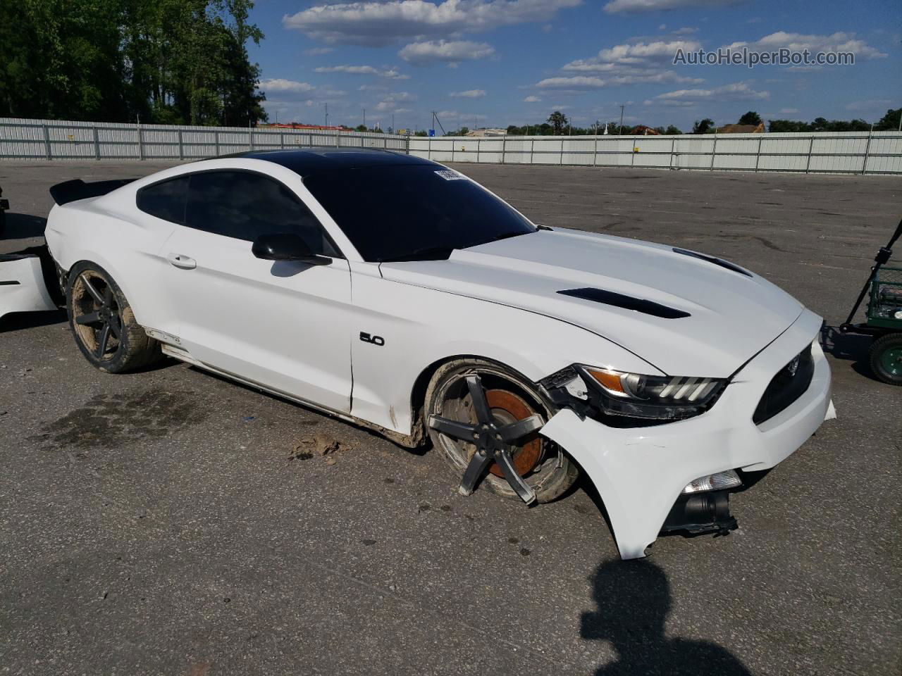 2016 Ford Mustang Gt Белый vin: 1FA6P8CF6G5298366