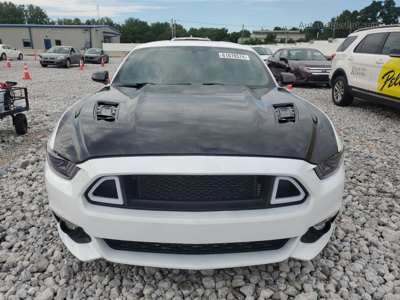 2016 Ford Mustang Gt White vin: 1FA6P8CF6G5306661