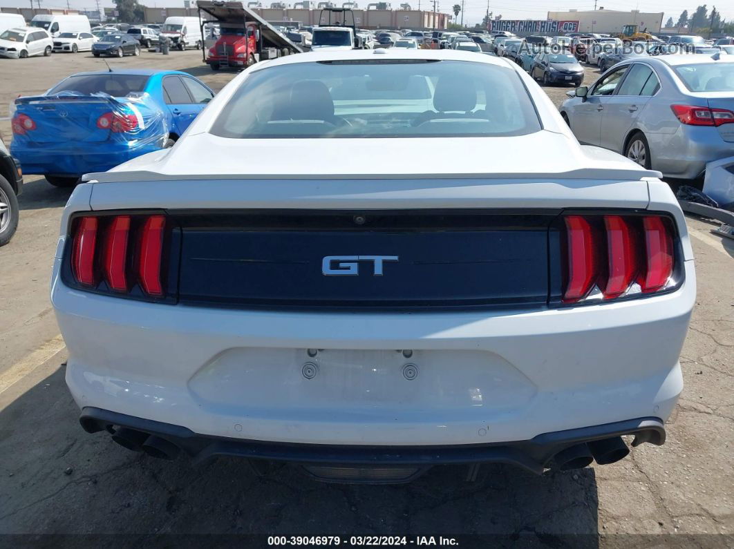 2019 Ford Mustang Gt White vin: 1FA6P8CF6K5118733