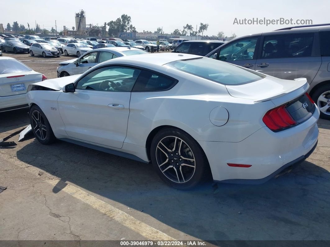 2019 Ford Mustang Gt White vin: 1FA6P8CF6K5118733
