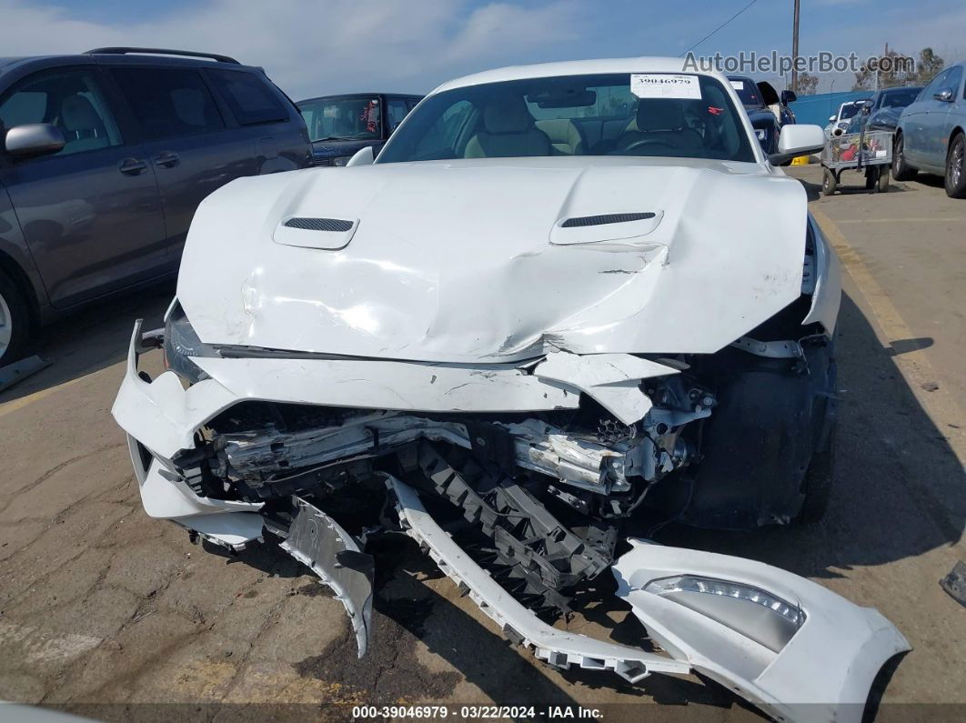 2019 Ford Mustang Gt White vin: 1FA6P8CF6K5118733