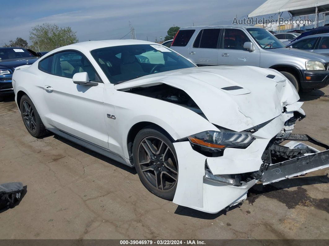 2019 Ford Mustang Gt White vin: 1FA6P8CF6K5118733