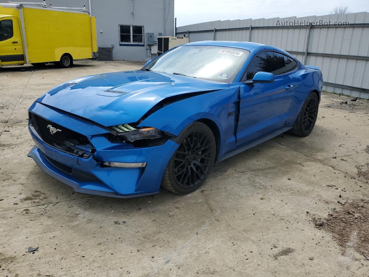 2019 Ford Mustang Gt Blue vin: 1FA6P8CF6K5191018