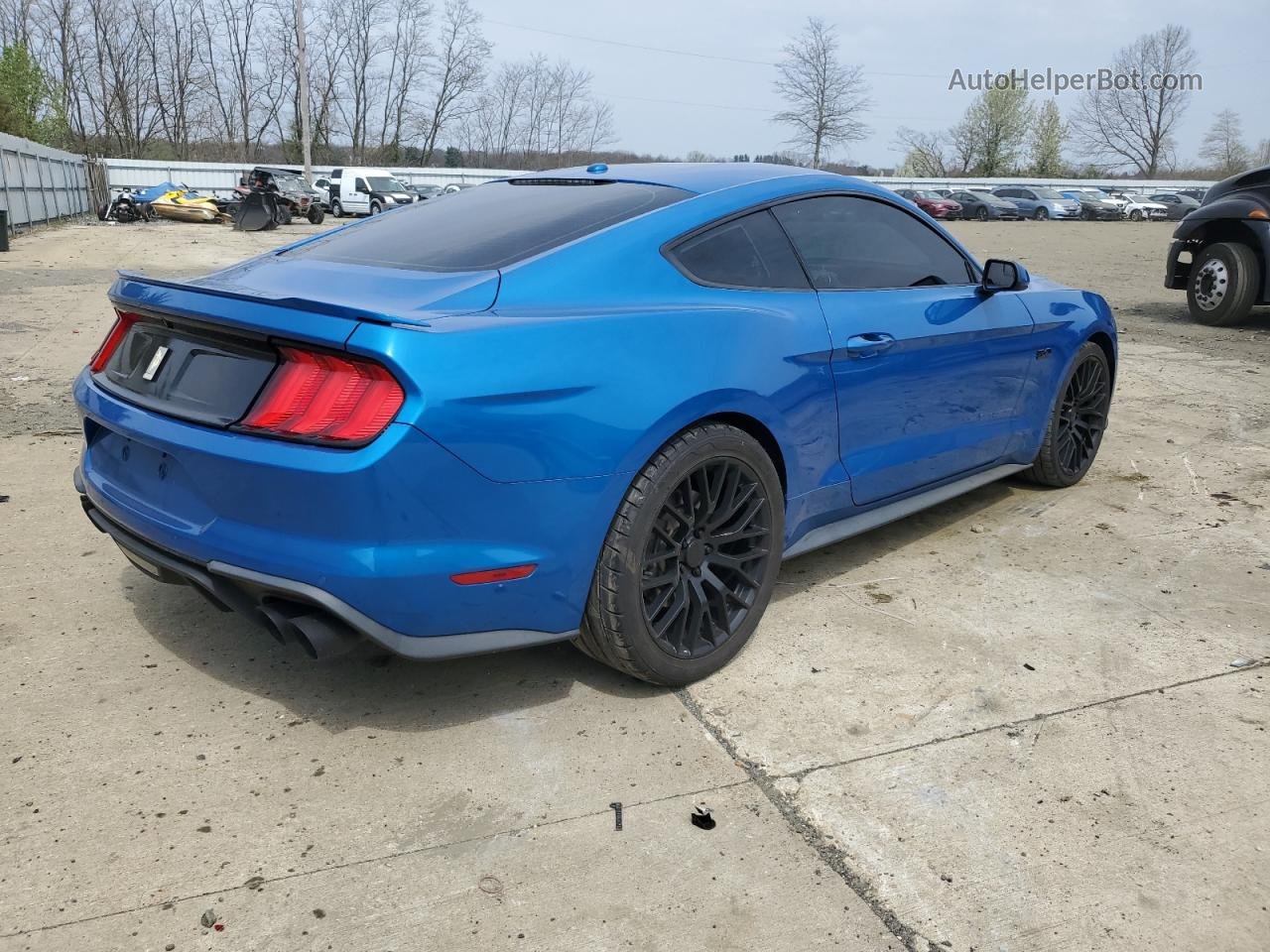 2019 Ford Mustang Gt Blue vin: 1FA6P8CF6K5191018