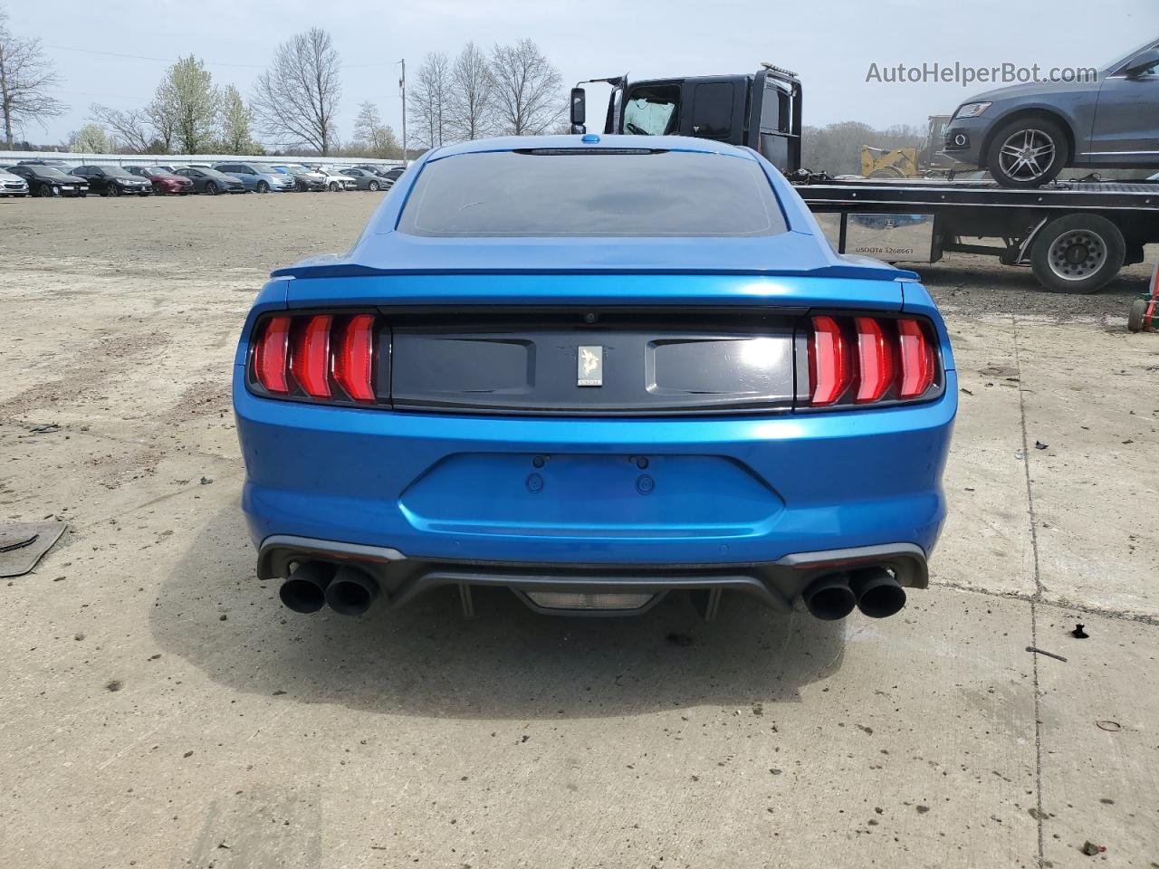 2019 Ford Mustang Gt Синий vin: 1FA6P8CF6K5191018