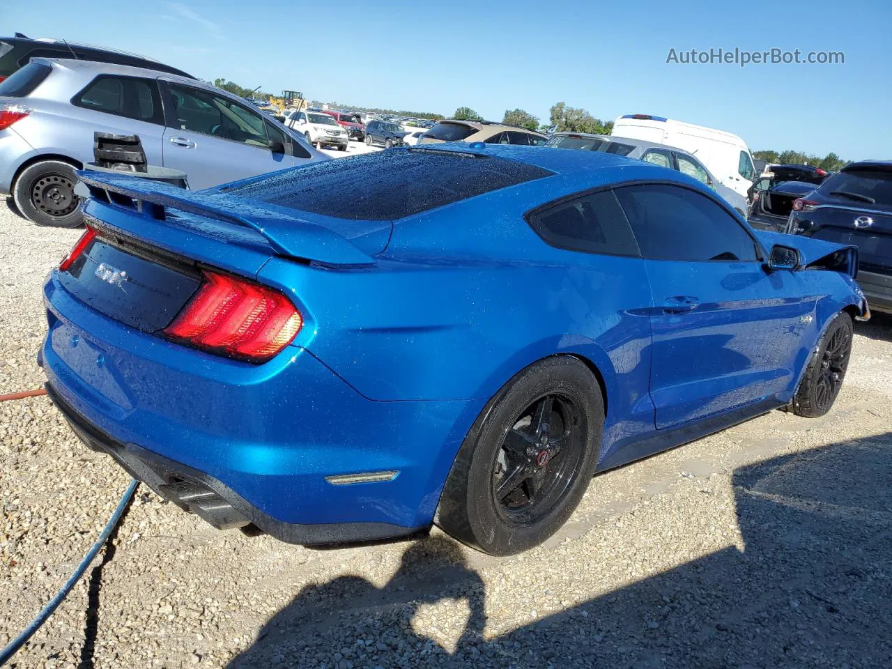 2020 Ford Mustang Gt Blue vin: 1FA6P8CF6L5117891