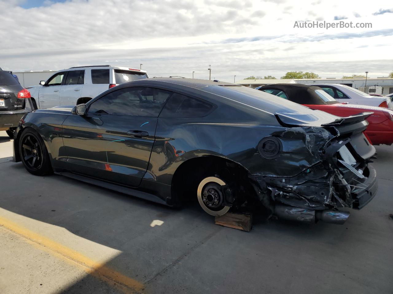 2015 Ford Mustang Gt Green vin: 1FA6P8CF7F5299539