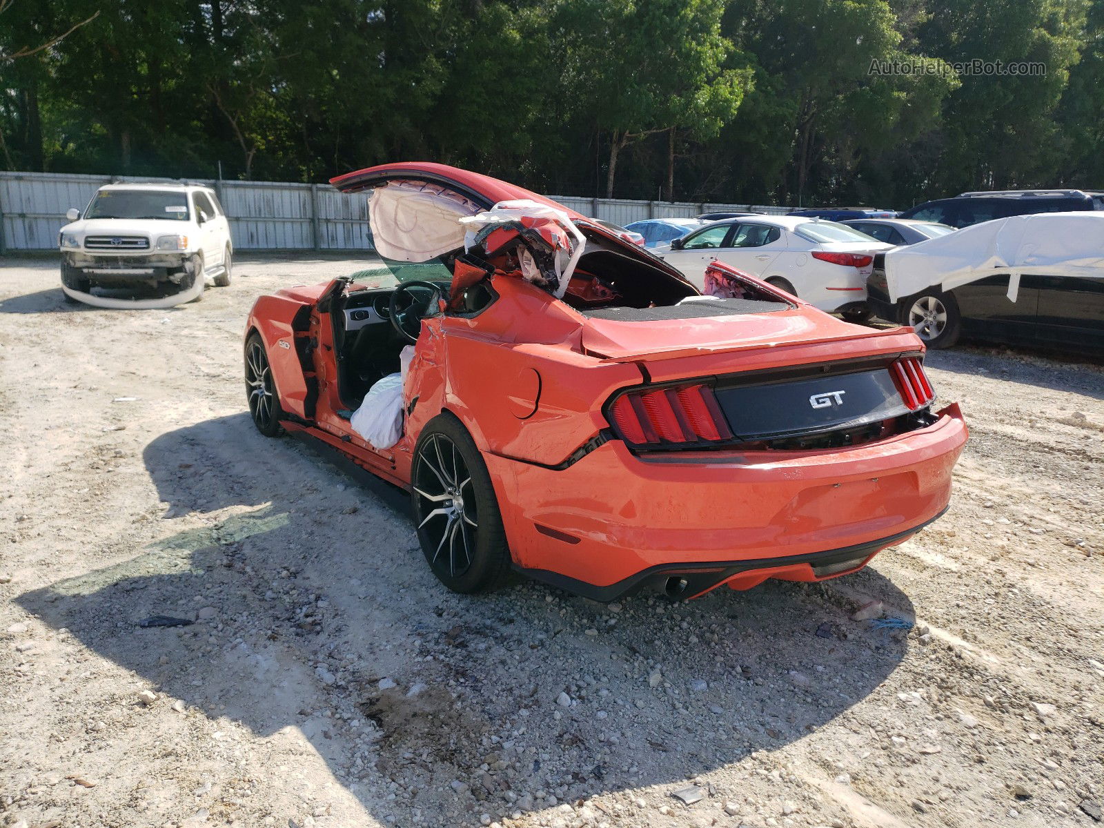 2015 Ford Mustang Gt Оранжевый vin: 1FA6P8CF7F5304397