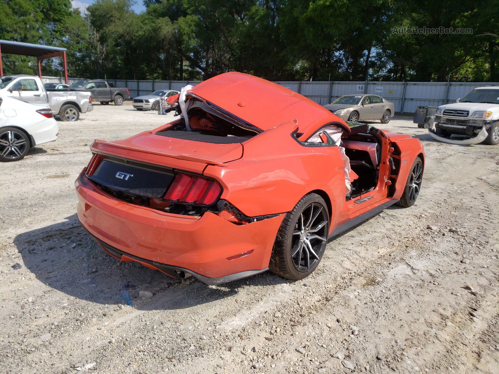 2015 Ford Mustang Gt Оранжевый vin: 1FA6P8CF7F5304397