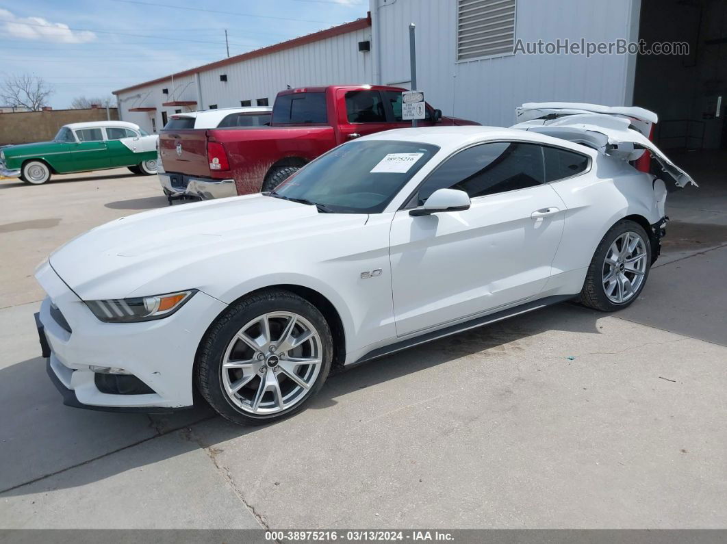 2015 Ford Mustang Gt Premium White vin: 1FA6P8CF7F5399964