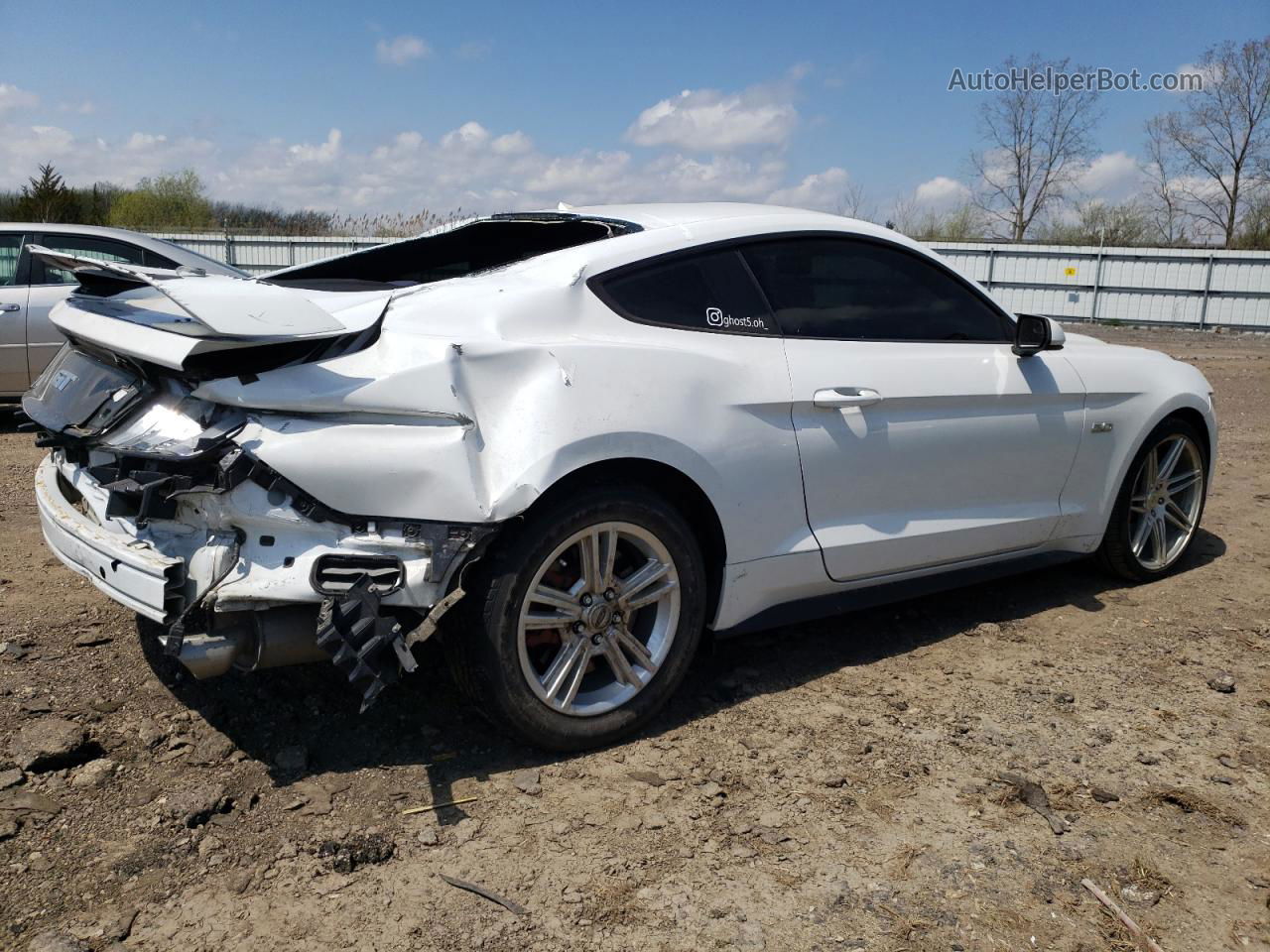 2016 Ford Mustang Gt White vin: 1FA6P8CF7G5245613