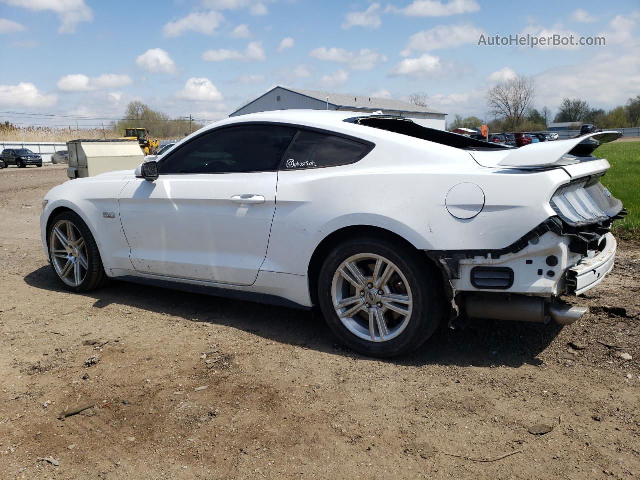 2016 Ford Mustang Gt White vin: 1FA6P8CF7G5245613