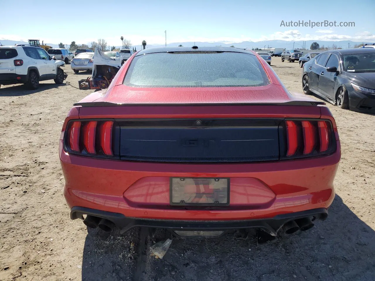 2020 Ford Mustang Gt Maroon vin: 1FA6P8CF7L5105488