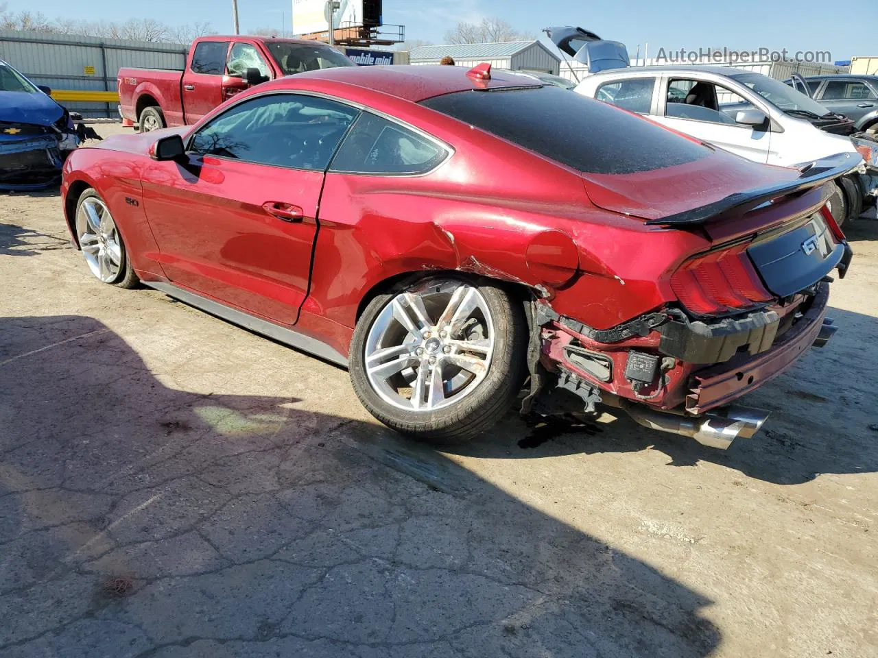 2020 Ford Mustang Gt Red vin: 1FA6P8CF7L5170065