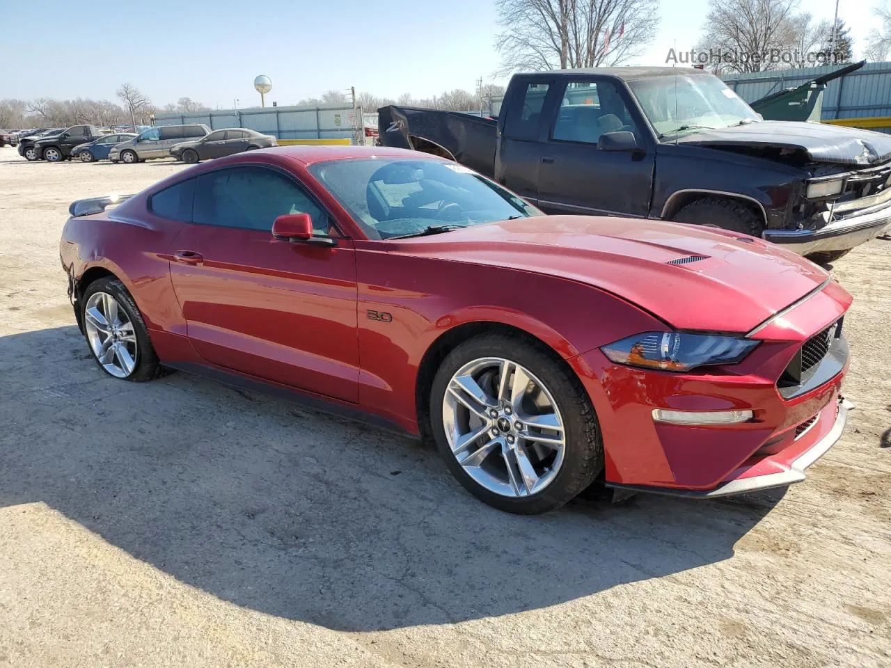 2020 Ford Mustang Gt Red vin: 1FA6P8CF7L5170065