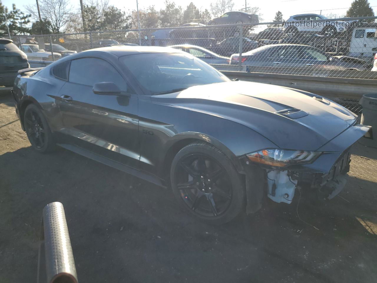 2020 Ford Mustang Gt Серый vin: 1FA6P8CF7L5172897