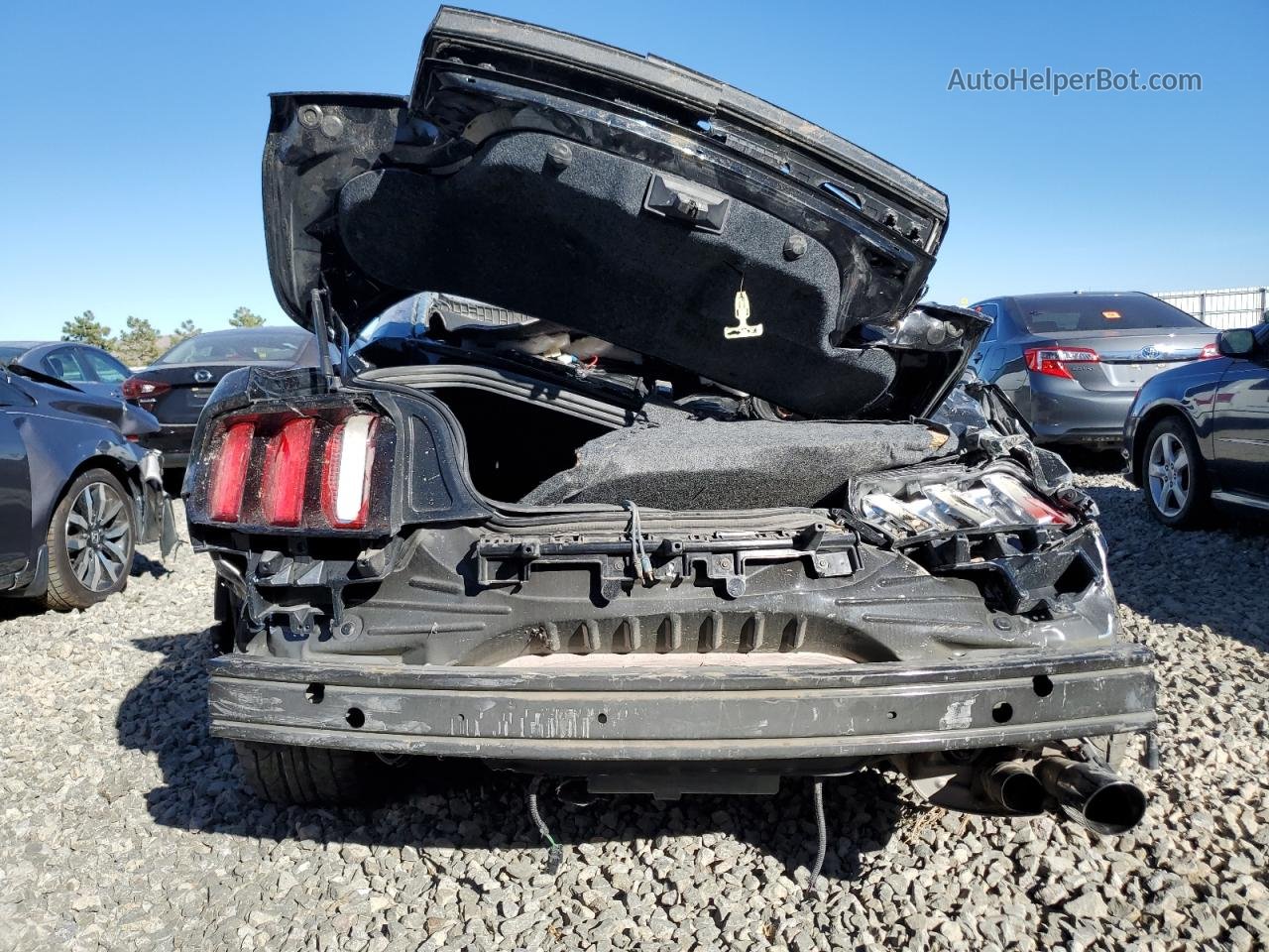 2015 Ford Mustang Gt Черный vin: 1FA6P8CF8F5333763