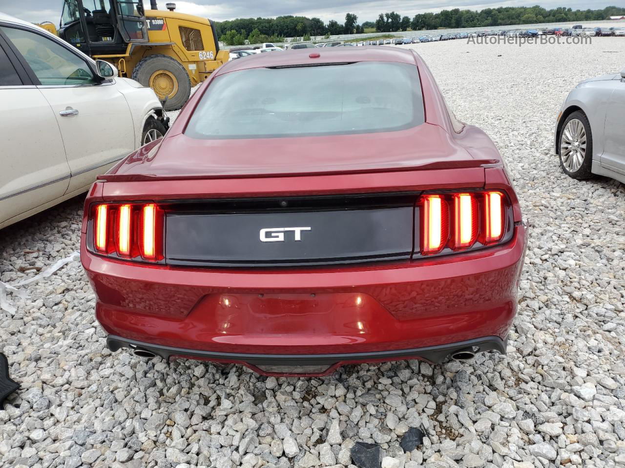 2015 Ford Mustang Gt Red vin: 1FA6P8CF8F5344598