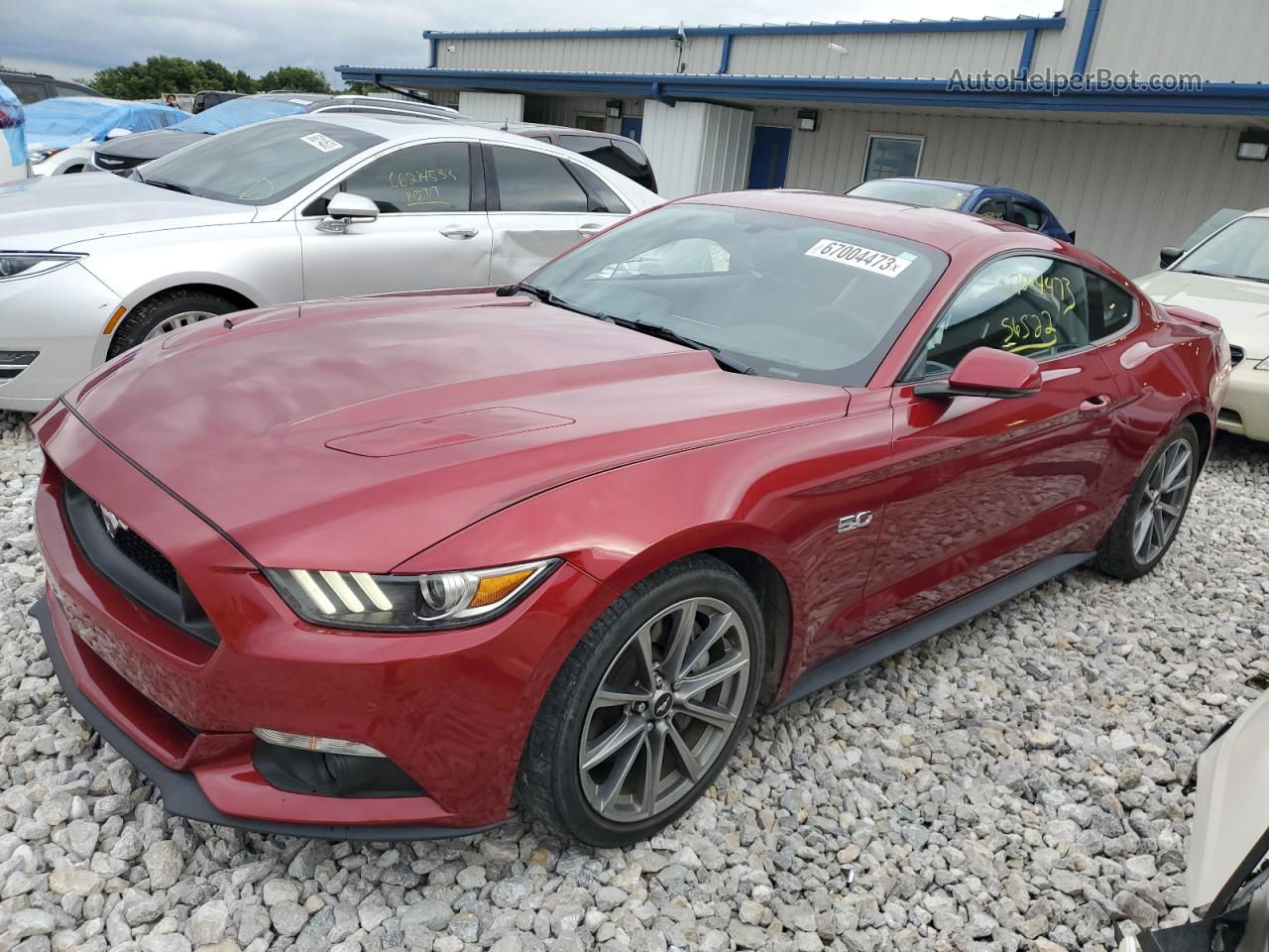 2015 Ford Mustang Gt Red vin: 1FA6P8CF8F5344598