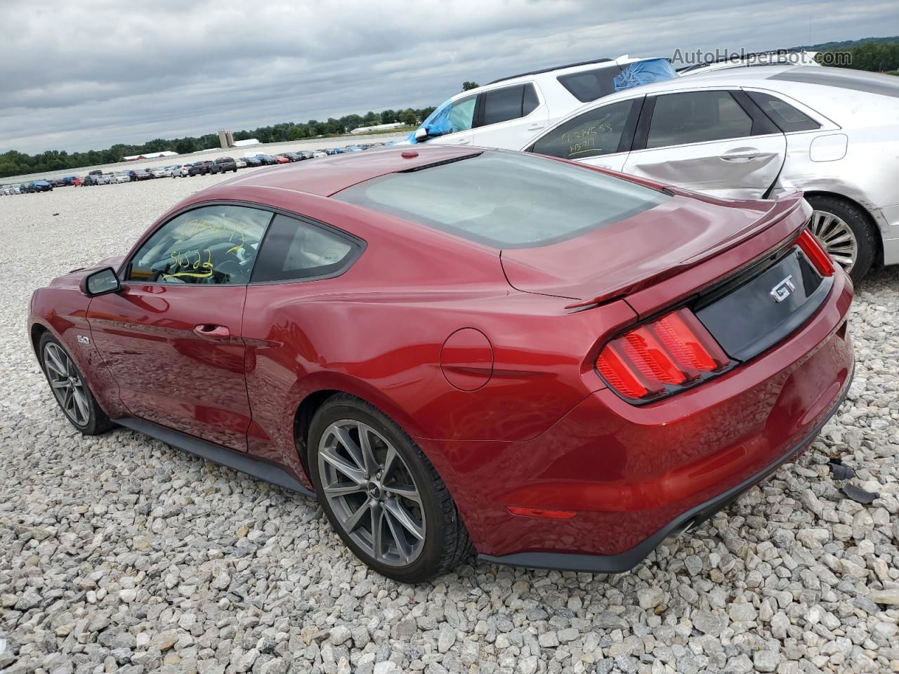 2015 Ford Mustang Gt Red vin: 1FA6P8CF8F5344598