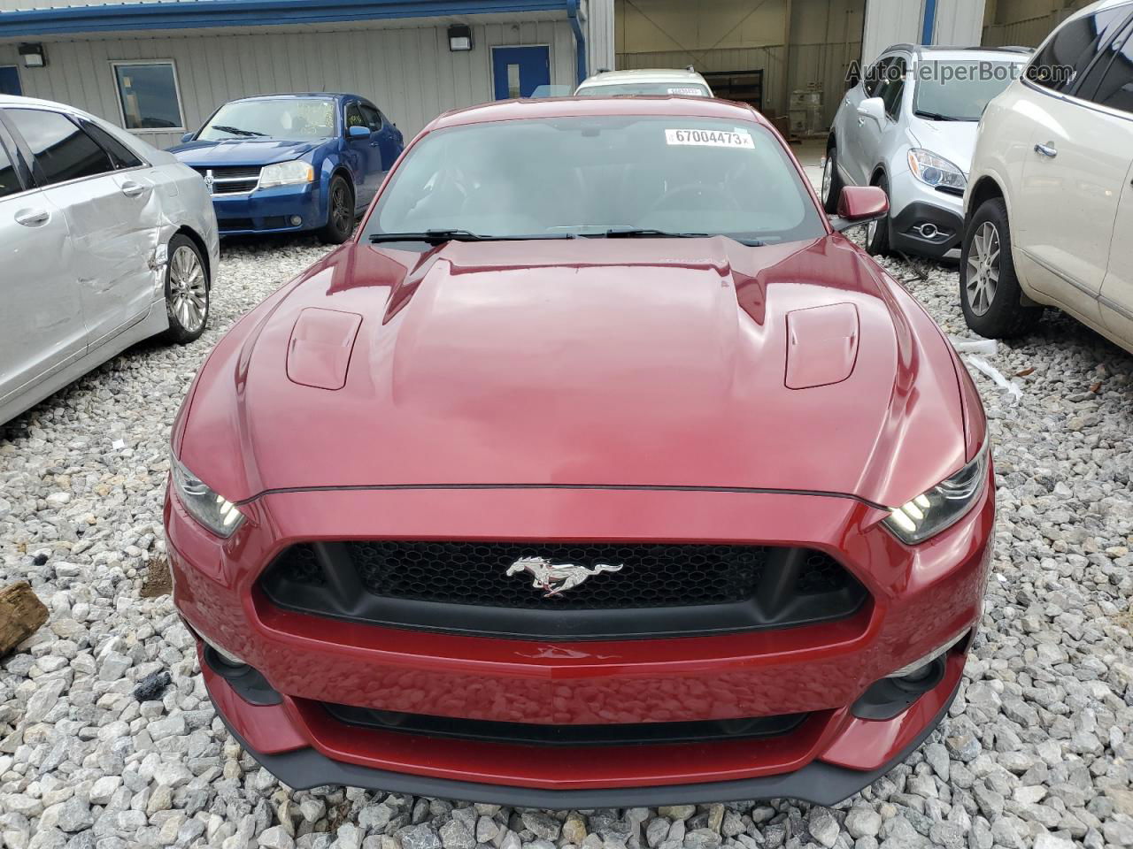 2015 Ford Mustang Gt Red vin: 1FA6P8CF8F5344598