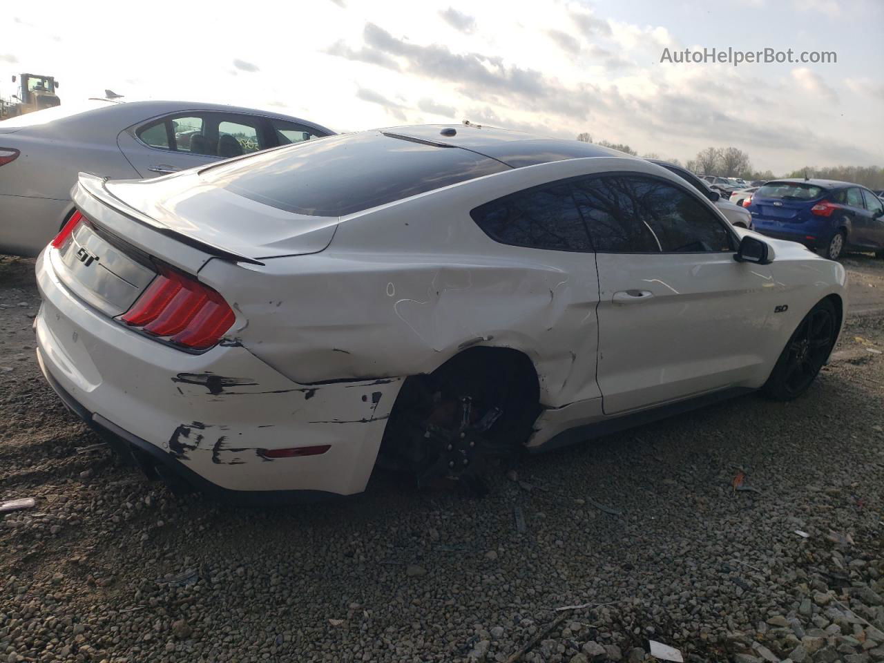 2019 Ford Mustang Gt Белый vin: 1FA6P8CF8K5177332