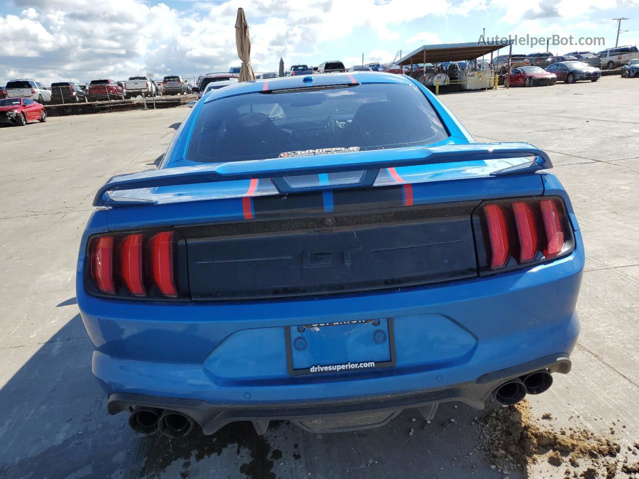 2020 Ford Mustang Gt Blue vin: 1FA6P8CF8L5111493