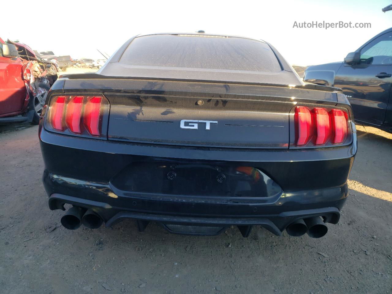 2020 Ford Mustang Gt Черный vin: 1FA6P8CF8L5129783