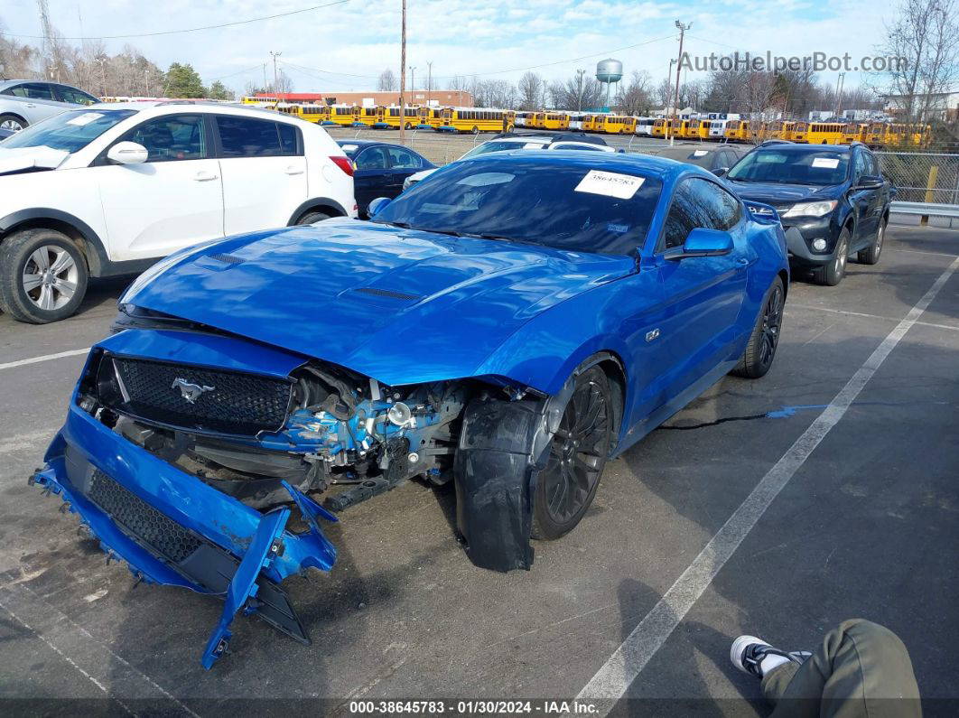2020 Ford Mustang Gt Premium Fastback Blue vin: 1FA6P8CF8L5150259