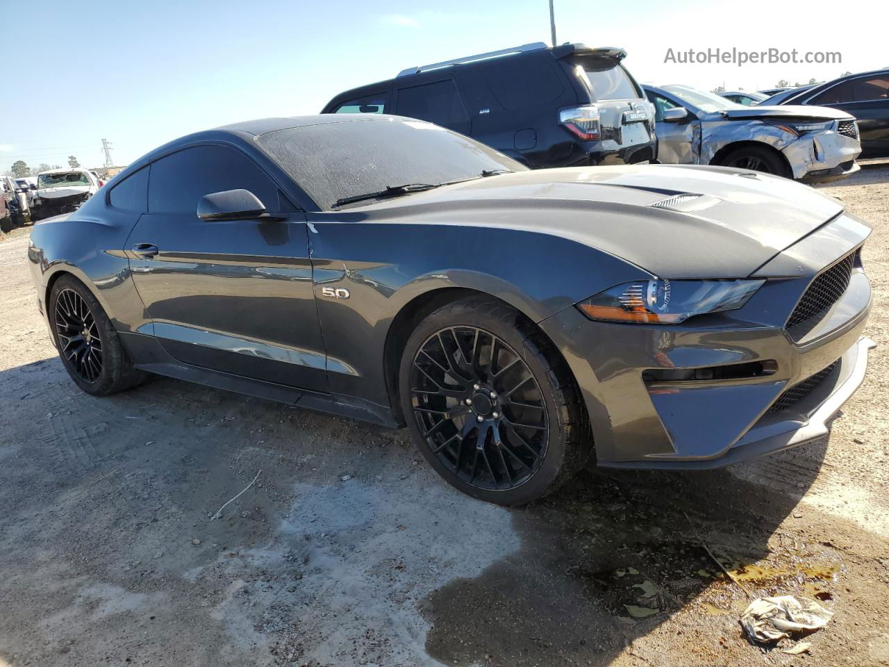 2020 Ford Mustang Gt Gray vin: 1FA6P8CF8L5157924